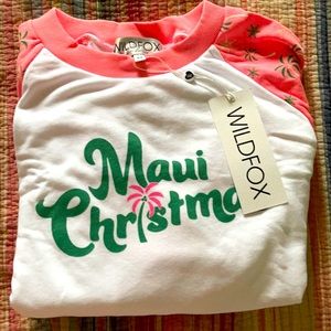 Wild fox Maui Christmas sweatshirt NWT sz medium
